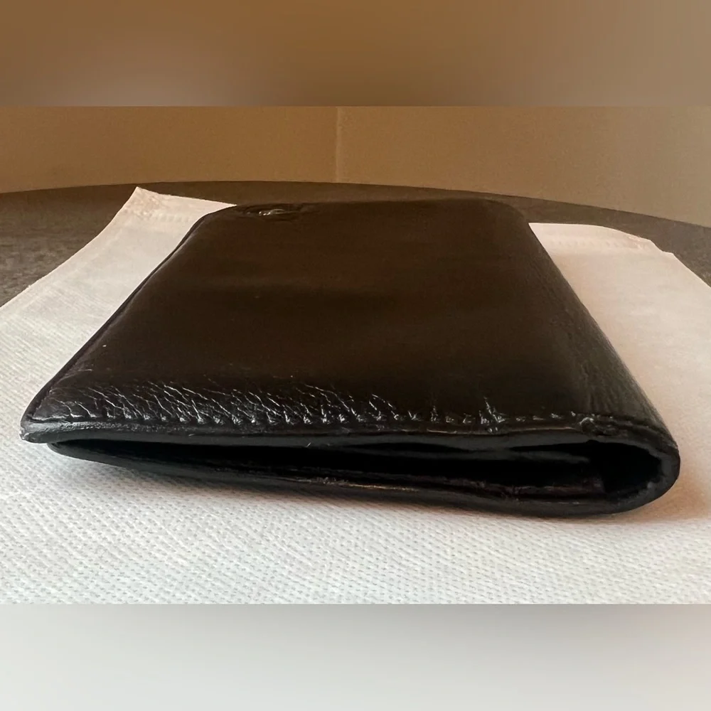 CHANEL Camellia Coco Black Leather Bifold Long Wallet - Picture 7 of 16